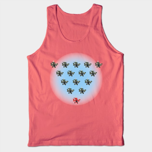 Unique and different concept with cartoon retro fighter planes Tank Top by Mechanik